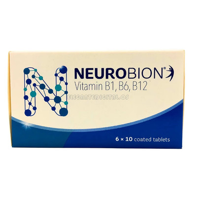 60 Tabletten Neurobion Vitamin B1, B6, B12 zur Linderung von Taubheitsgefühl,...