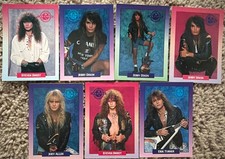 Warrant band Lot of 7 1991 Brockum Rock Cards Jerry Dixon Steven Sweet Turner