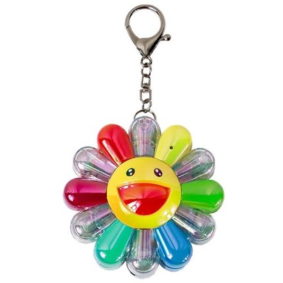 Takashi Murakami FLOWER GO WALK Set of 3 w/ Cards (Aurora & Multi