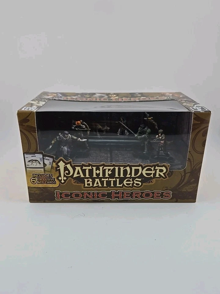 WizKids Pathfinder Battles Iconic Heroes Set 5 NEW Miniatures D&D Paizo W Cards - Image 2 of 4