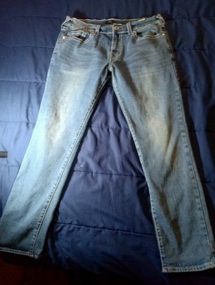 True Religion Rocoo Relaxed Skinny Jeans Men's 36 Blue Denim 36x31