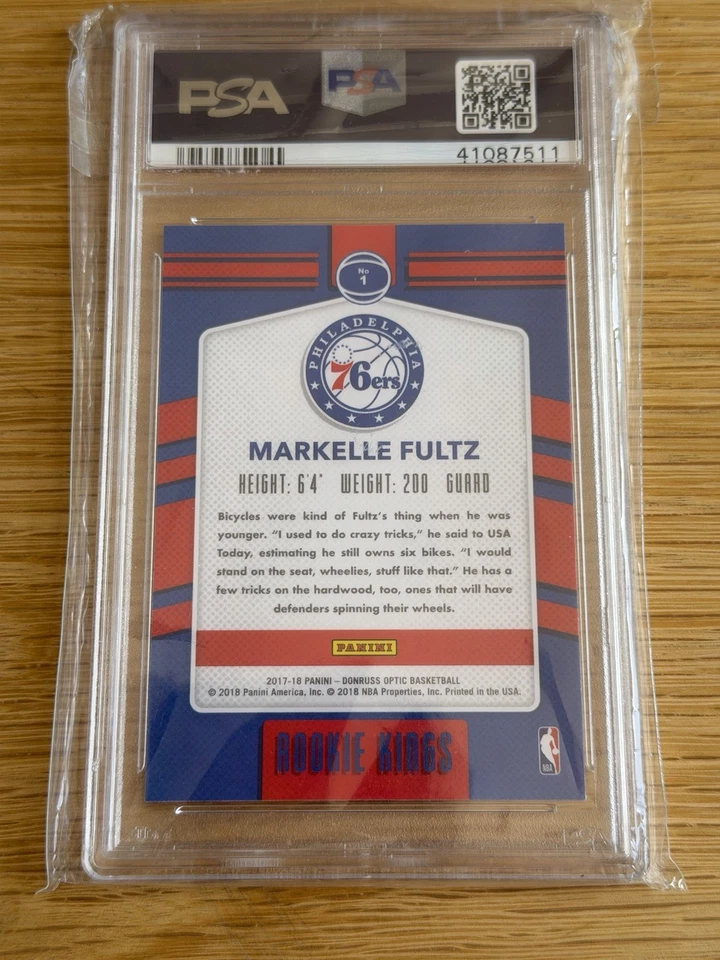 2017 Panini Donruss Optic Markelle Fultz - Rookie Kings - PSA 10 - Image 2 of 2
