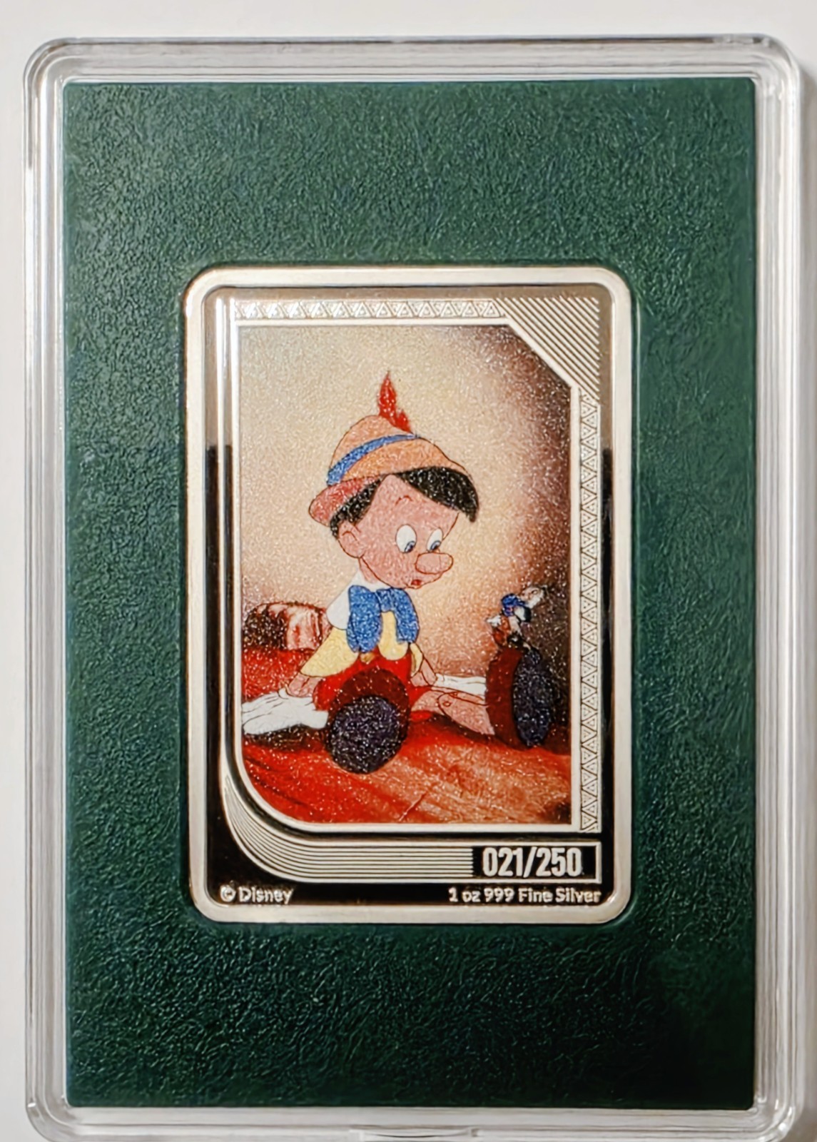 2024 - PINOCCHIO - LOW#21/250- DISNEY CLASSIC Mint TRADING 1oz Silver Coin 🟢