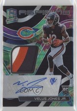 2022 Panini Spectra Aspiring Celestial Prizm 6/75 Velus Jones Jr Patch Auto 01ic