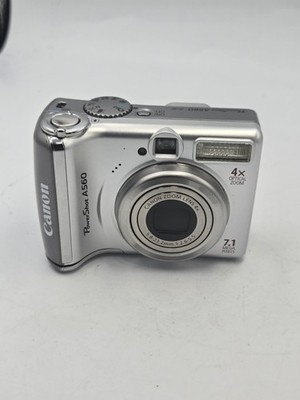 CANON POWERSHOT A560 POINT-AND-SHOOT DIGITAL CAMERA SILVER V/G/C