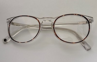 Warby Parker Glasses Frames Mens Clear Tortoise Round Haskell