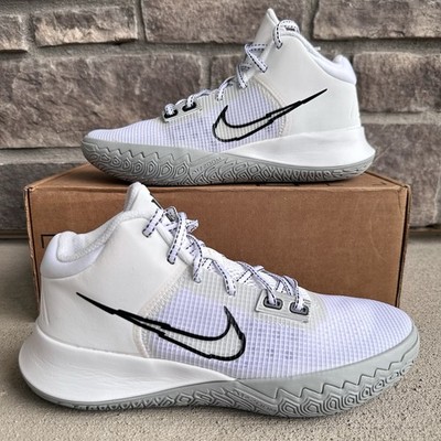 Men's 7.5 Nike Kyrie Flytrap 4 White Metallic Silver Basketball Shoes CT1972-100