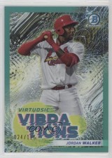 2022 Bowman Virtuosic Vibrations Aqua Refractor 24/125 Jordan Walker #VV-13 o7m