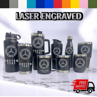 MERCEDES BENZ | ENGRAVED TUMBLERS |CUSTOM | FREE PERSONALIZATION | ALL SIZES