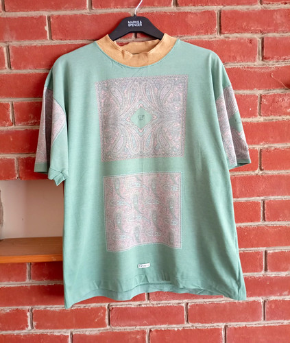 C.P. Company, Vintage C.P. Company Ideas From Massimo Osti Paisley Crew Neck T-Shirt Size L