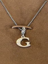 david yurman pave initial pendent necklace