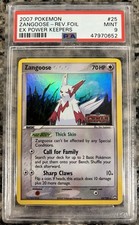 Pokemon 2007 EX Power Keepers Zangoose #25 Reverse Foil PSA 9 on eBay