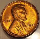 1944-S Lincoln Wheat Penny Cent Coin! Uncirculated Red Coin! Gem Bu