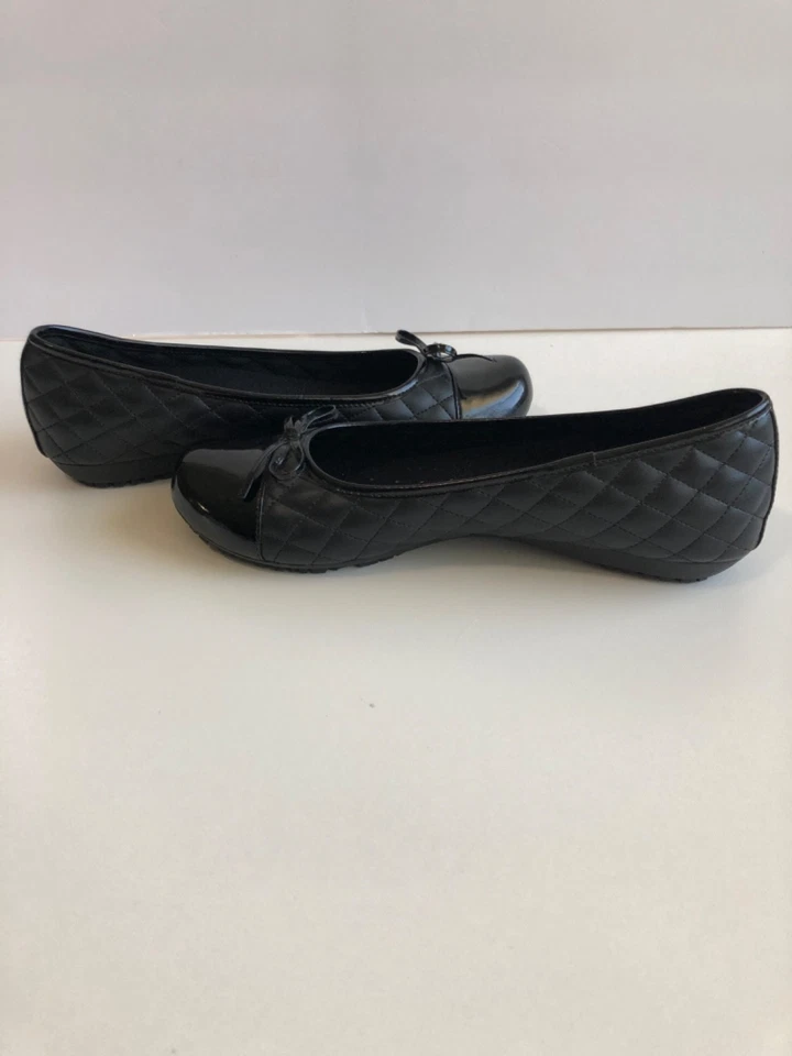 Zapatos para mujer Safe T Step negros talla 8,5 planos antideslizantes zapatos para mujer zapatos Sasha Foto 3 de 4