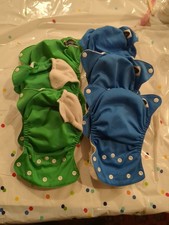 Imagine Brand cloth diapers 6 one-size with inserts/liners