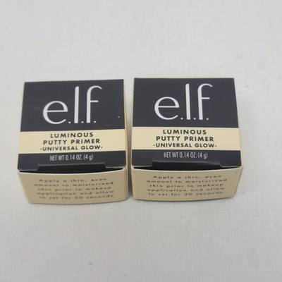 NIB Lot of 2 elf Luminous Putty Primer Universal Glow Travel Size 2x .14oz (4g)