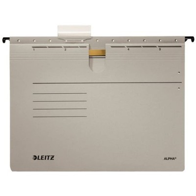 Esselte Leitz Alpha 19843085 Suspension Files with Clips Coloured Card Pack of 5