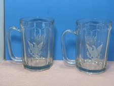Vintage Etched American Federal Eagle Clear G...