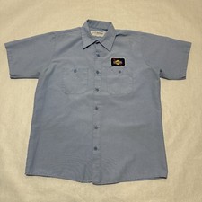 Vintage Sunoco Gas Station Employee Uniform Work Shirt Large Made In USA