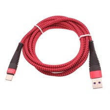 6ft USB Cable Type-C Charger Cord Power Wire USB-C Long Red for SmartPhones