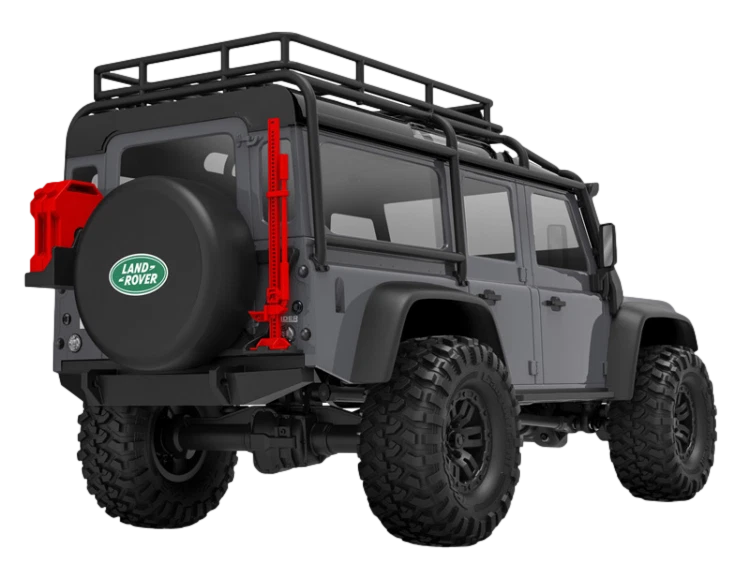 1:18/ Traxxas 97054-1-SLVR, Traxxas Land Rover Defender Crawler, Silbergrau, RTR - Bild 2 von 4