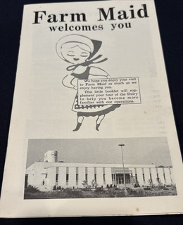 Vintage farm made dairy Detroit Michigan tour guide booklet