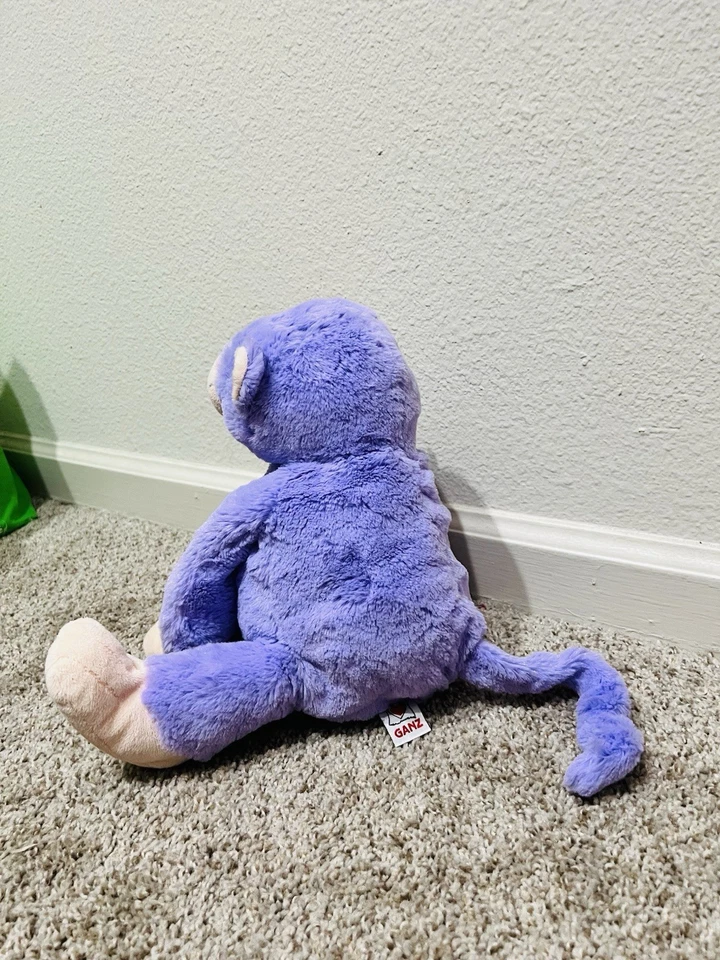 a Ganz Webkinz Jr. Purple Monkey plush toy.  Excellent Conditions. - Image 4 of 4
