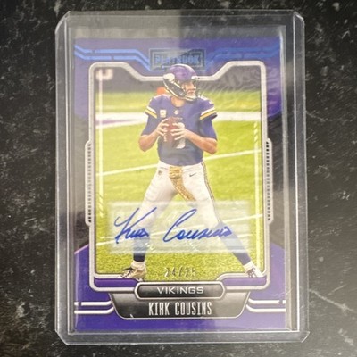 Panini 2021 Playbook Kirk Cousins Vikings #55 Auto /25 Panini Authentic