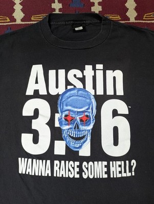 VTG Austin 3:16 Hell Yeah! T-Shirt, XL, Wanna Raise Some Hell? Changes Tag