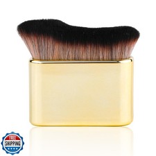Gold Self Tanning Brush Applicator - Self Tanner Blending Brush for Face and