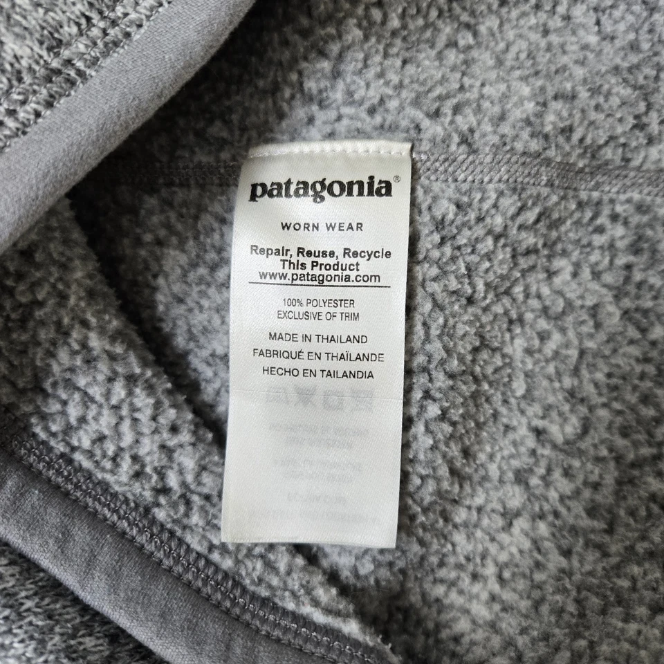 Suéter Patagonia Better 1/4 Cremallera Pullover Mujer XS Chaqueta $139 Gris Foto 4 de 4