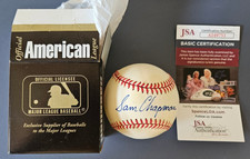 CLEAN SAM CHAPMAN SIGNED OFFICIAL MLB AUTOGRAPHED BASEBALL JSA COA CERTIFIED
