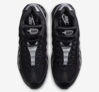 Nike Air Max 95 OG Shoes Black White Metallic Silver Men's | Size 7.5 - 13