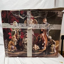 Kirkland's Nativity Scene 082325 Box Damage No Broken Pieces Complete Set VTG