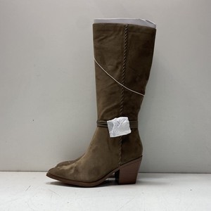 Universal Thread Women Brown Textile Man-Made Pull-On Boots Knee High Size 9.5