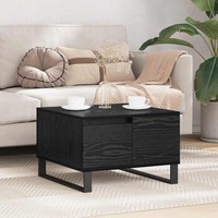 Couchtisch Schwarz Eichen-Optik 55 X 55 X 36,5 Cm Holzwerkstoff