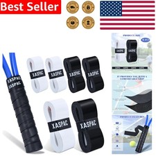 6pk Pro Tennis Badminton Overgrips - Sweat Absorbent PU Grip, Enhanced Control