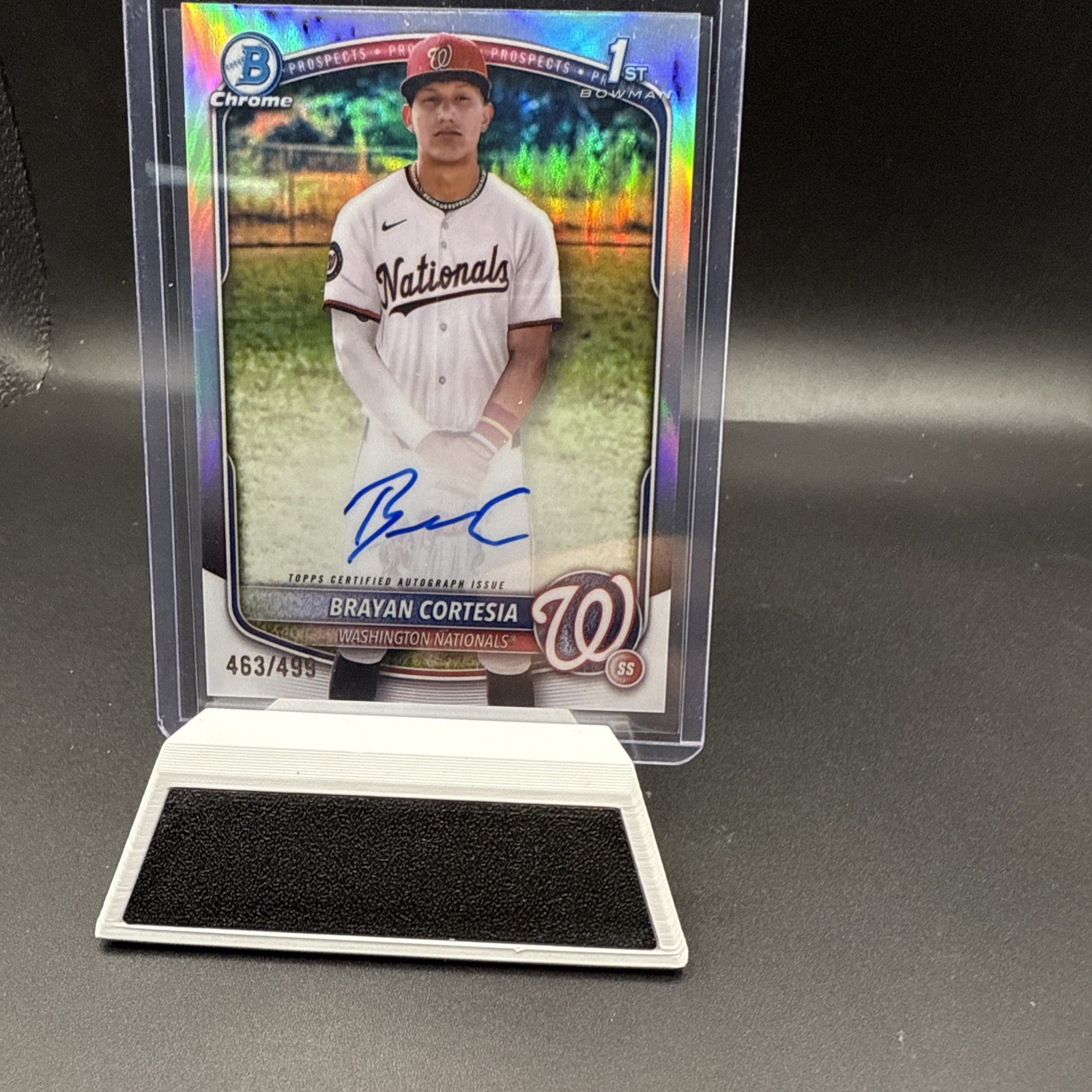 2025 Bowman Chrome Brayan Cortesia Refractor Auto /499 Nationals CPA-BC