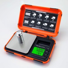 Digital Pocket Scale Precision 200g/0.01g with 50g Cal Weights,LCD Display Di...