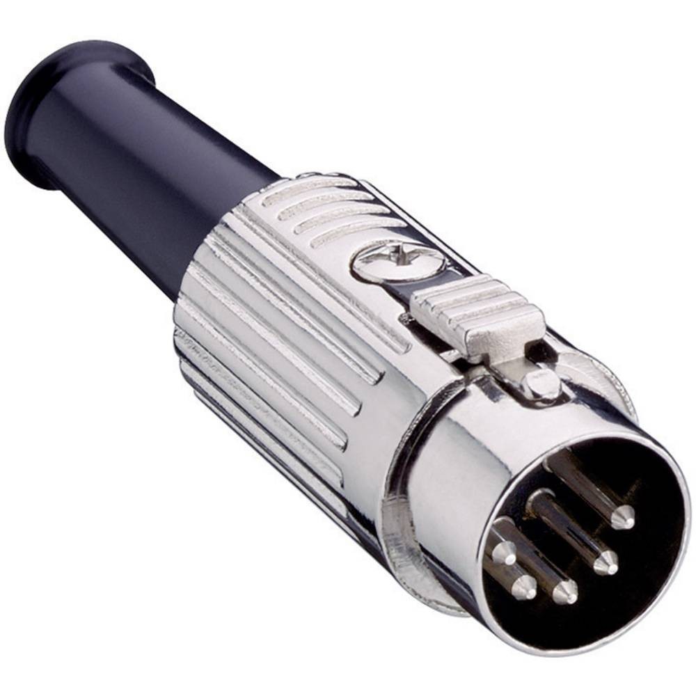 Lumberg 0137 06 DIN-Rundsteckverbinder Stecker, gerade Polzahl: 6 Silber 1 St.