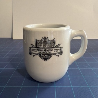 VINTAGE WHITE CASTLE MUG MAYER CHINA  6 OZ, Heavy , No Chips Or Cracks￼