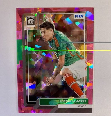 2022-23 Panini Donruss Edson Alvarez Pink Cracked Ice /25 Mexico