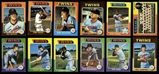 1975 Topps Mini Baseball Minnesota Twins (22) Card Lot