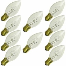 Industrial Performance 10C7/CL 120V, 10 Watt, C7, Candelabra Screw E12 Base...