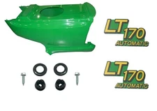 NewLower Hood & Set of 2 Decals Replaces AM131759 AM131666 Fits John Deere LT170
