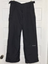 Columbia Kids Snow Ski Unisex Insulated Pants Black Sz 14/16 Waterproof