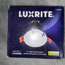 Luxrite LED Recessed Light with J-Box Dimmable 15W 2" LR23415
