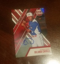 Orlando chivilli signed card /75 autographed 2017 elite extra edition eee auto 