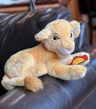 Large LION KING 1990 Vintage Nala Plush Cub Disney Store with Tag