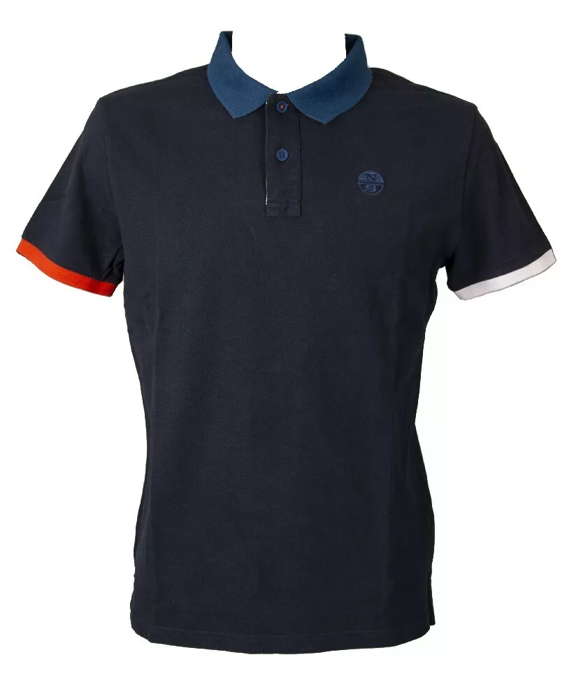 Polo man NORTH SAILS short sleeve shirt with collar and buttons